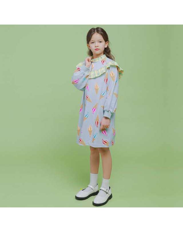 아이러브제이 M.프릴 아이스크림 원피스 JVSOP46 착용컷