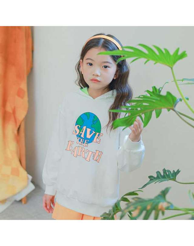 아이러브제이 Y. 세이브 어스 후드 티 JUFTO04 착용컷