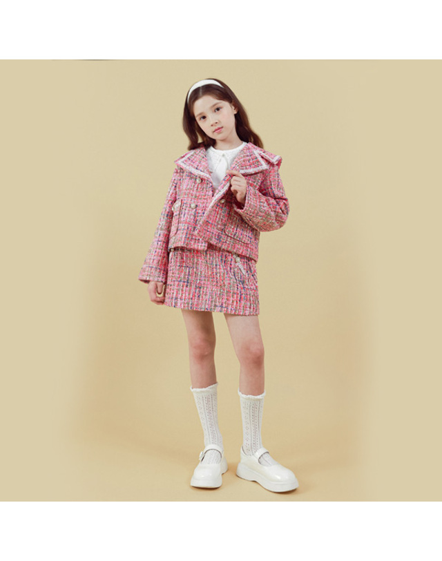 아이러브제이 N.아나이스 트위드 스커트 JVFSK61 착용컷