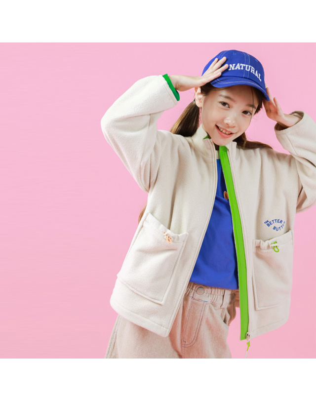 아이러브제이 B.튜포켓 플리스 집업 JVFOU22 착용컷