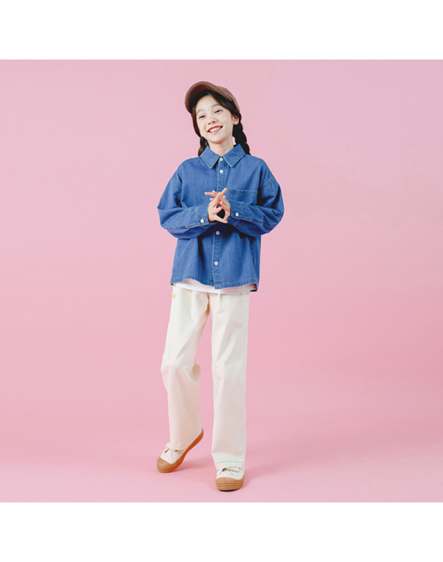 아이러브제이 B.네온 스티치 일자팬츠 JVFPT27 착용컷