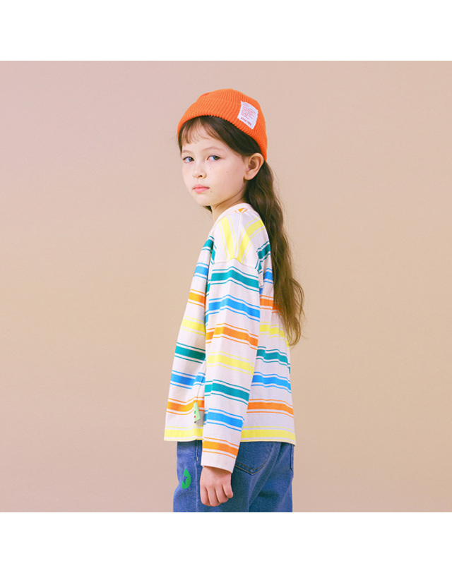 아이러브제이 M.쿠키타임 크롭 티셔츠 JVFTO54 착용컷