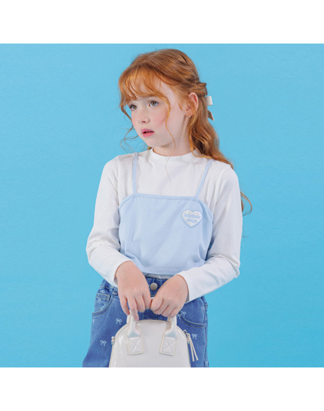 아이러브제이 아델라 레이어드티 JXFTO45 착용컷