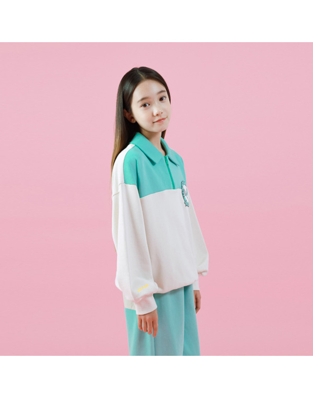 아이러브제이 B.로벨로 반집업 맨투맨 티 JVFTO26 착용컷