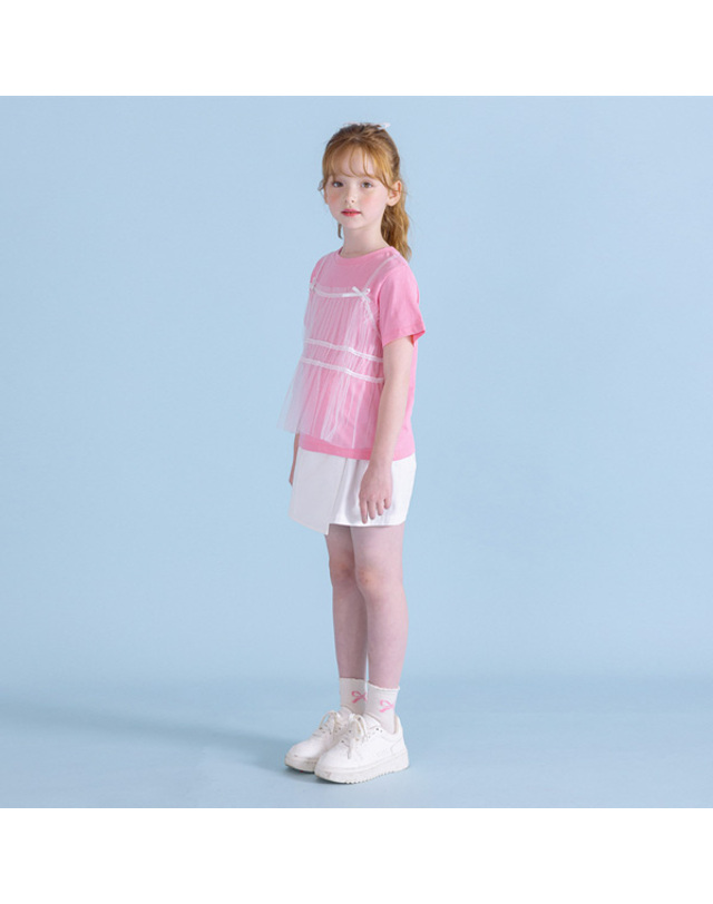 아이러브제이 리브에 뷔스티에 반팔 티 JXUTO14 착용컷
