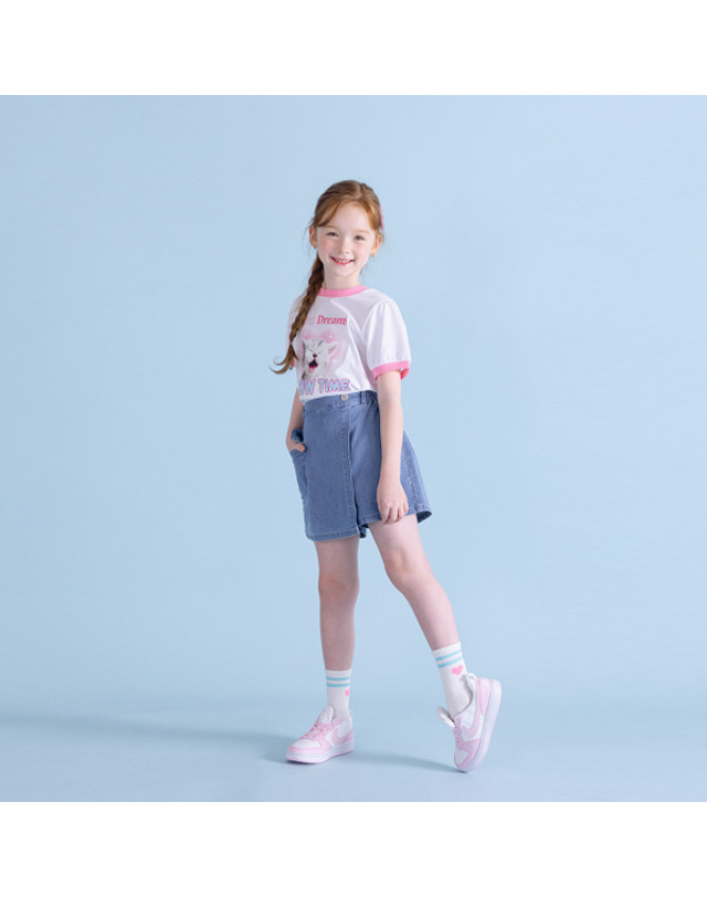 아이러브제이 더빌브 데님 랩스커트 팬츠 JXUPT10 착용컷