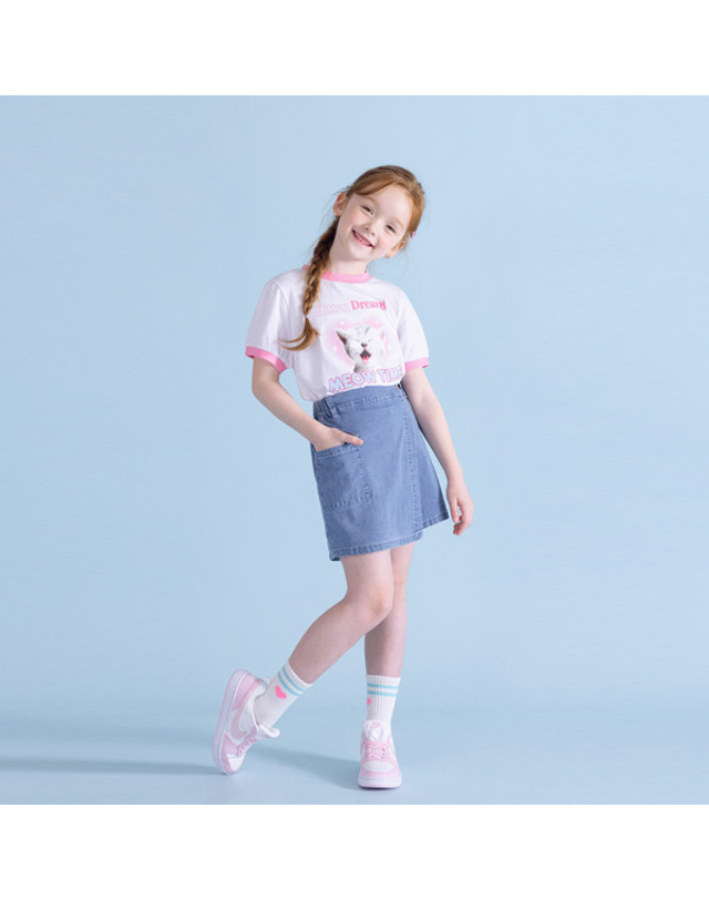 아이러브제이 더빌브 데님 랩스커트 팬츠 JXUPT10 착용컷