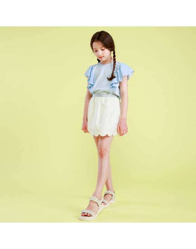 아이러브제이 N.지아니 스칼럽 속바지 스커트 JVUSK62 착용컷