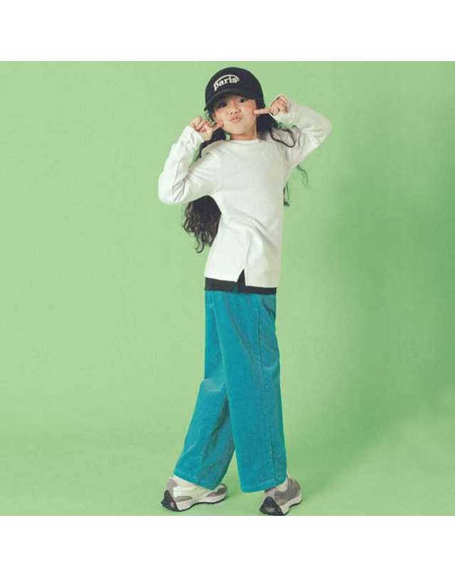 아이러브제이 B. 코듀로이 일자팬츠 JUWPT27 착용컷