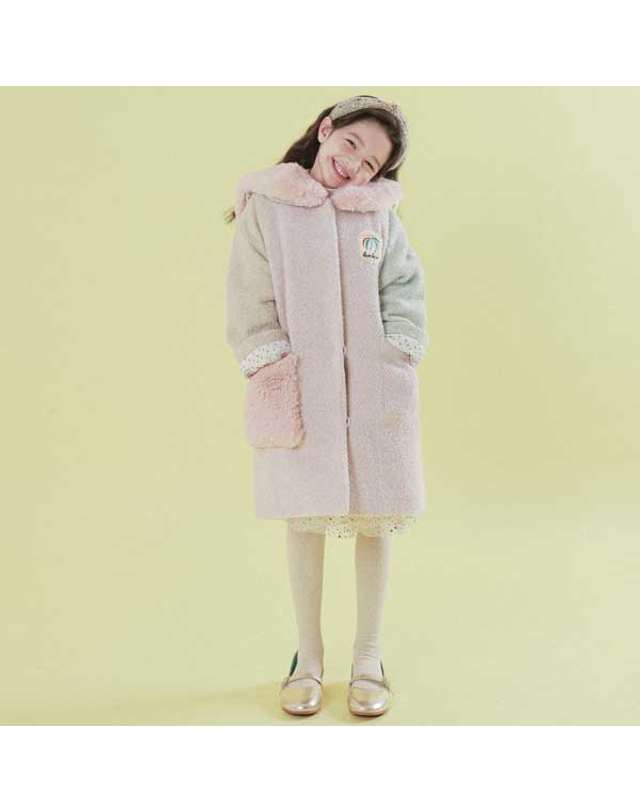 아이러브제이 N. 라퀼라 퍼카라 방모 코트 JUWOU01 착용컷