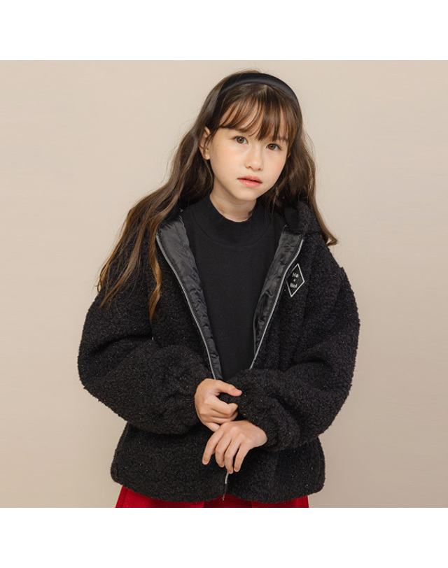 아이러브제이 A.디아망 퍼 점퍼 JVWOU83 착용컷