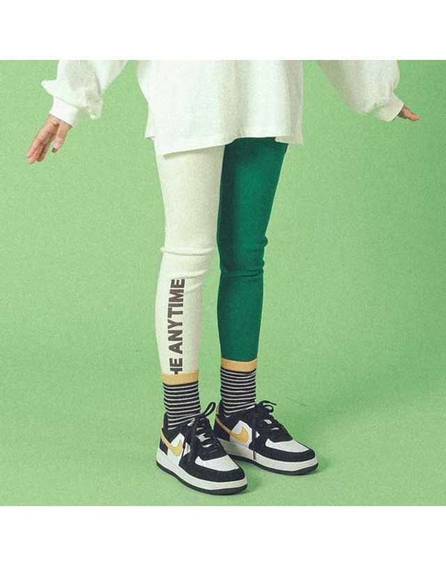 아이러브제이 B. 애니타임 배색 레깅스 JUWLE07 착용컷