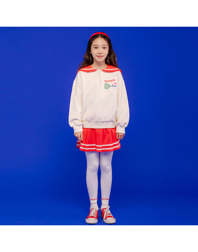 아이러브제이 B.듀베르 세일러 맨투맨 JVWTO21 착용컷