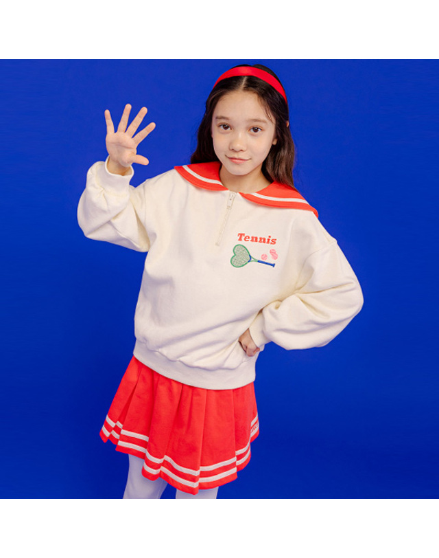 아이러브제이 B.듀베르 세일러 맨투맨 JVWTO21 착용컷