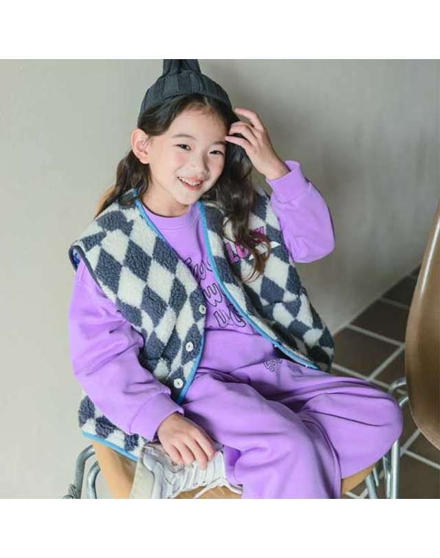아이러브제이 G. 체스 뽀글이 베스트 JUEOU01 착용컷