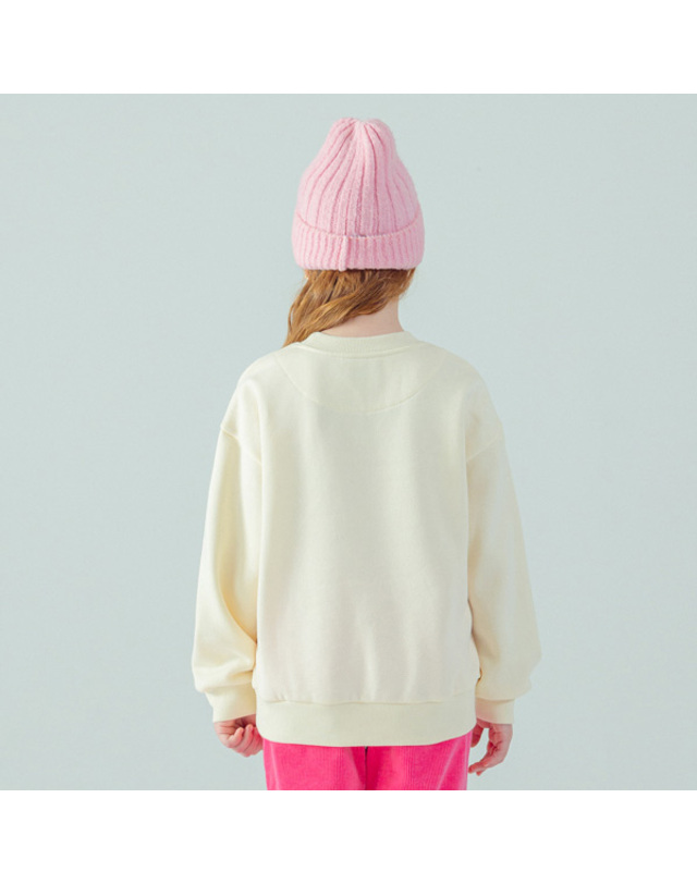 아이러브제이 리본곰돌이 기모 맨투맨 티 JXWTO30 착용컷