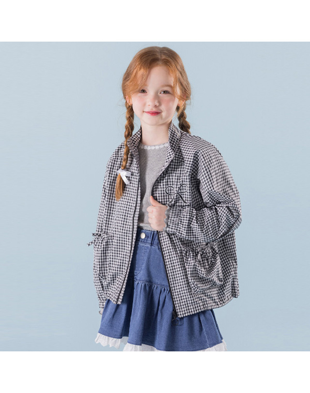 아이러브제이 나엘라 리본 바람막이 점퍼 JYSOU08 착용컷
