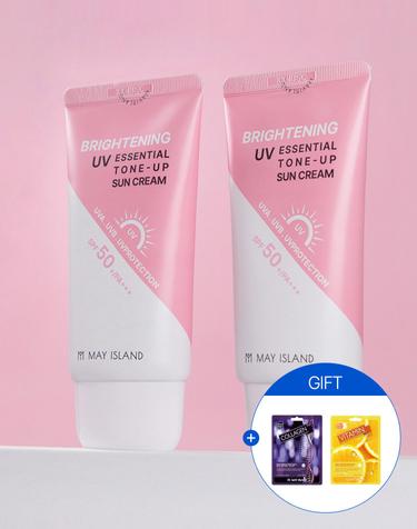 [핑크톤업](1+1) 브라이트닝 UV 선크림 70ml + 팩 2매 증정