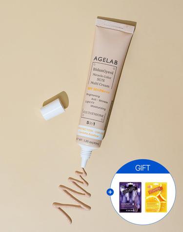 [톤업.파데프리] 비단결 올인원 미라클 선 SPF50+/PA+++ +마스크팩 2매 증정