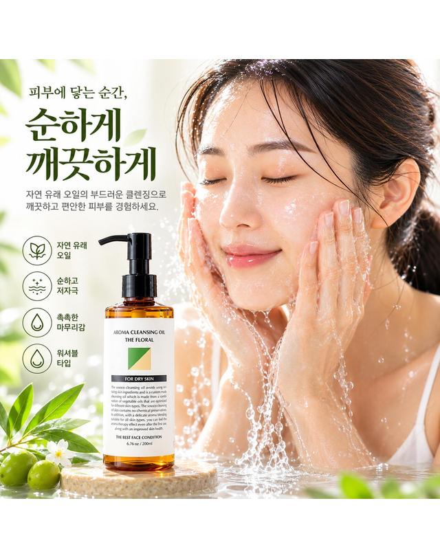 소소코 소소코 블랙헤드 제거 피지제거 모공관리 아로마 딥 클렌징오일 + 아로마 수제비누 건성피부용 세트 착용컷
