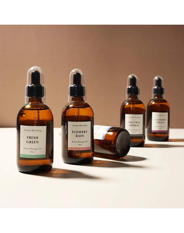 소소코 소소코 자연 순수 아로마 바디 트리트먼트 오일 마사지오일 프레쉬그린 100ml 헤비버전 착용컷