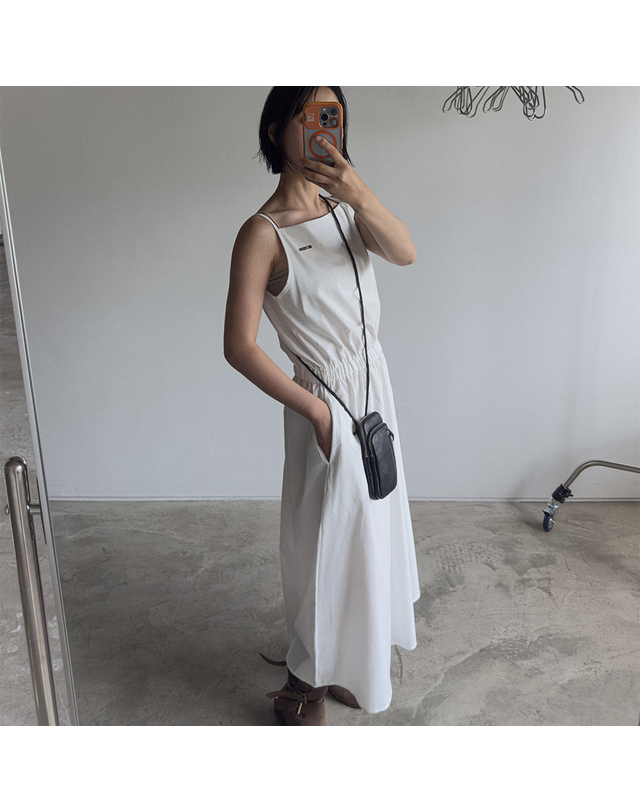 [320쇼룸] 레이어드 코튼 밴딩 원피스_화이트 F6CHXX00071