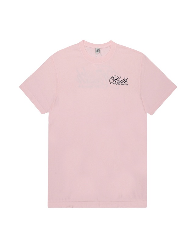 스포티앤리치 [명품] 라프리마 스포티앤리치 TO043620078P140 PINK DOLPHIN 공용 반팔티 착용컷