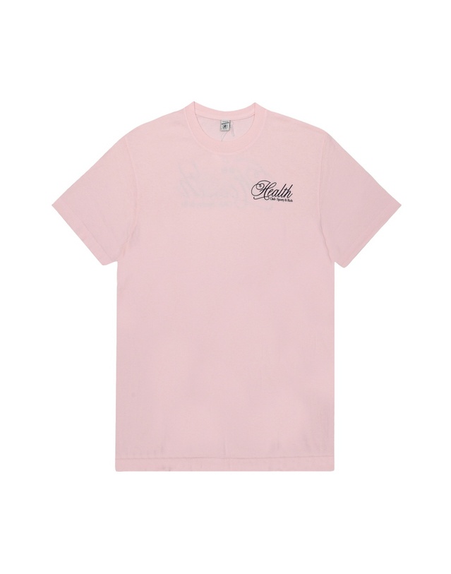 스포티앤리치 [명품] 라프리마 스포티앤리치 TO043620078P140 PINK DOLPHIN 공용 반팔티 착용컷