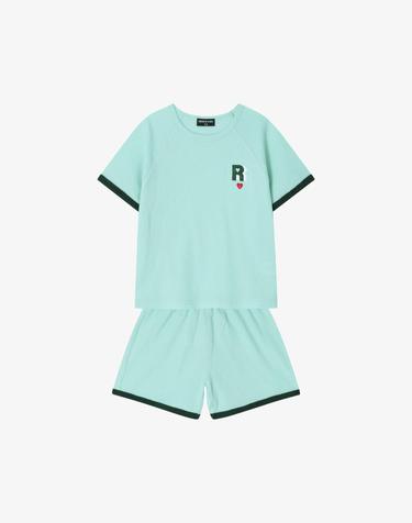 와플 라인 포인트 셋업 라이트블루
