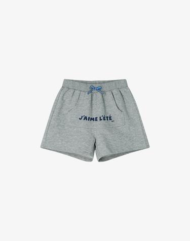 아웃포켓 숏 팬츠 멜란지그레이