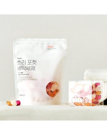 공백 3in1 올 인원 포켓 세탁세제 섬유유연제+세탁+향기 14ml x 30개입 4개