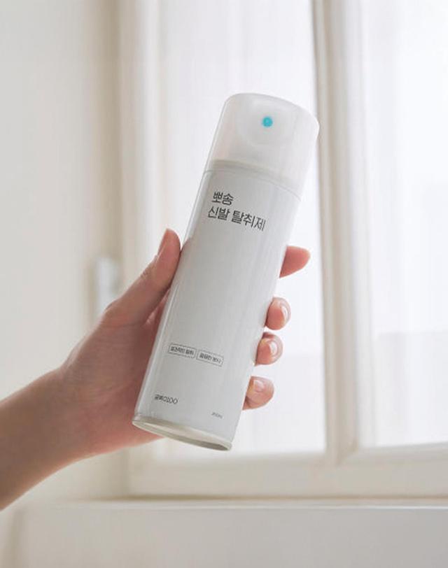 공백0100 공백 뽀송 신발 탈취제 (그린 포레스트 향) 신발장/옷장/차량 가능 착용컷