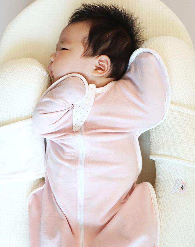 베이비바나 [베이비바나/국내생산] 100%순면 포코포코 스와들업 2Color 착용컷