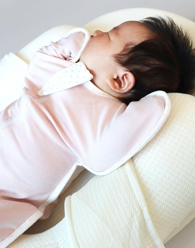 베이비바나 [베이비바나/국내생산] 100%순면 포코포코 스와들업 2Color 착용컷