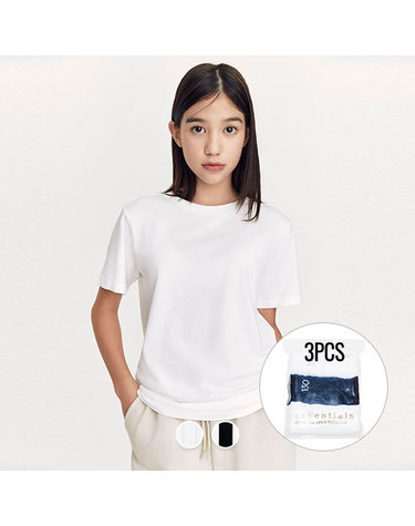 [보리보리] 03245801 루즈핏 레이어드 반팔티공용,3PCS
