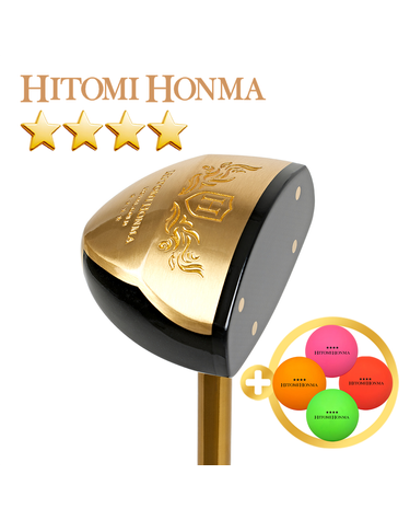 [2026년형] 협회공인인증 히토미혼마 4스타 파크골프채 ROYAL GOLD+볼4구