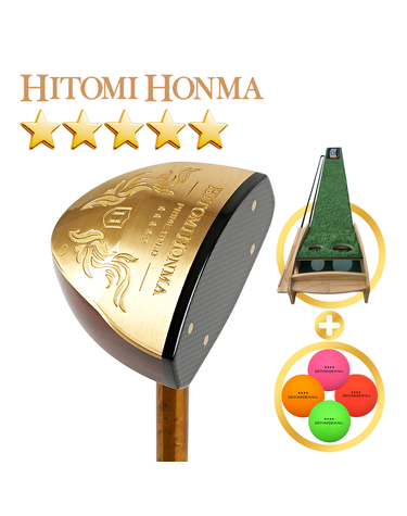 [2026년형] 협회공인인증 히토미혼마 5스타 파크골프채 PRIME GOLD+퍼팅연습기+볼4구