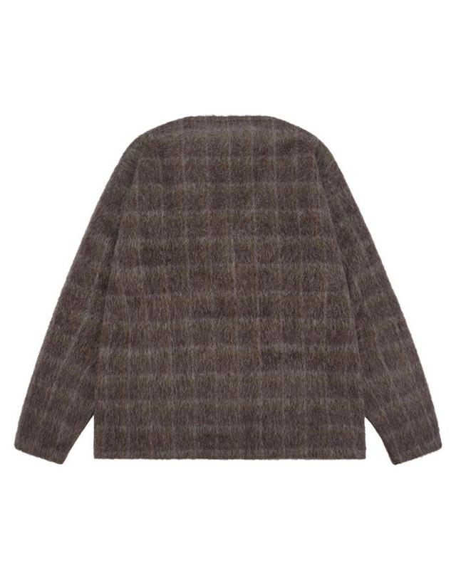 아워레가시 아워레가시 M4256CD BROWN 도르프 체크 가디건 착용컷