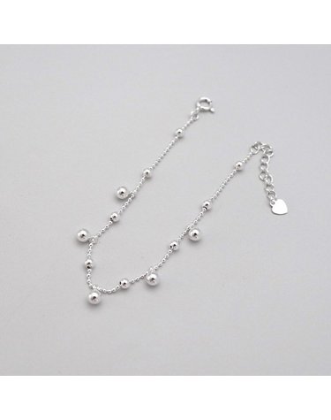 [Silver925] Double ball bracelet