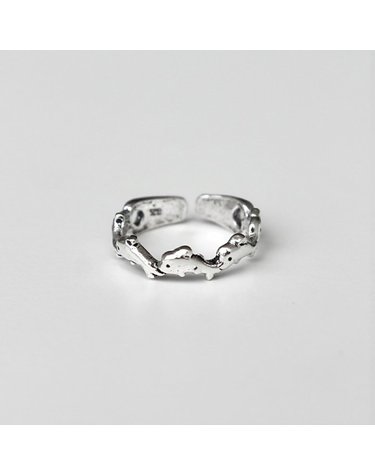 [Silver925] Antique dolphin knuckle ring