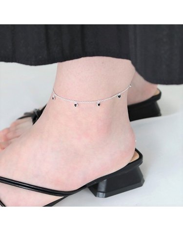 [Silver925] Mini heart anklet