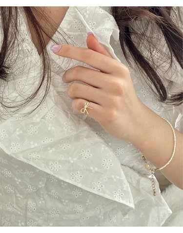 ribbon knot babyring