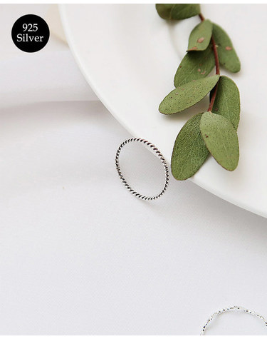 [925 Silver] 꼬임링 실반지 B 35
