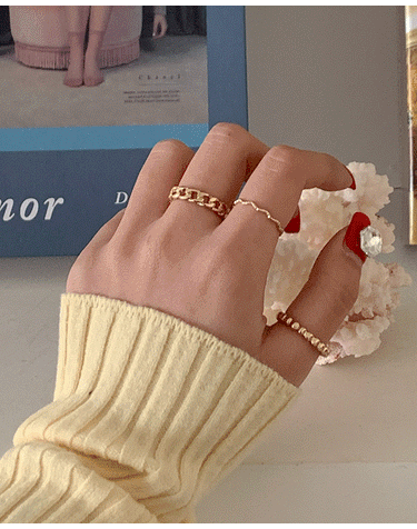 [골드실버 한세트] Oslo Ring Set R 41