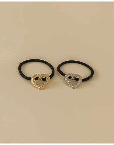Empty heart hair strap H 35