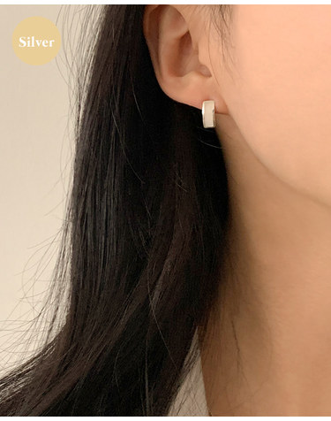 [925 silver] Bao earrings E 175