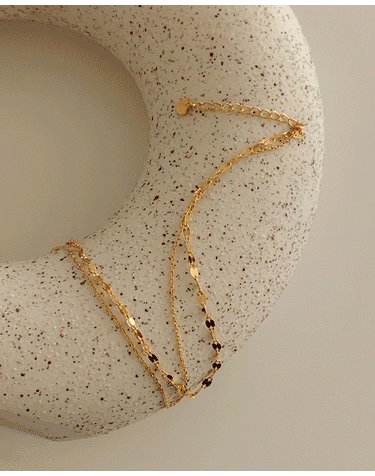 [925 Silver] tutu anklet L 22