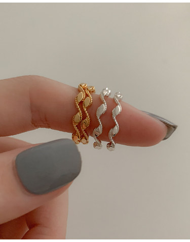 [925 Silver] Zigzag ring B 57