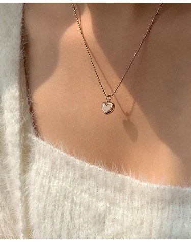 [써지컬] Heart pearl necklace N 10