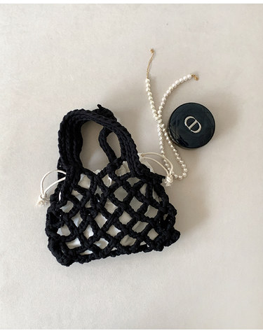Fruity mini knit bag